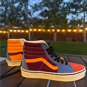 VANS SK8-Hi PATCHWORK Multi Sneakers NEW - Sz 4.5 M / 6 W